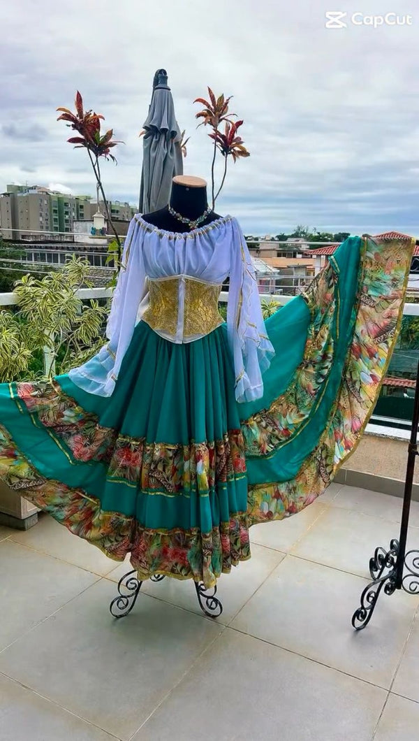 CONJUNTO CIGANA VERDE FLORIDO