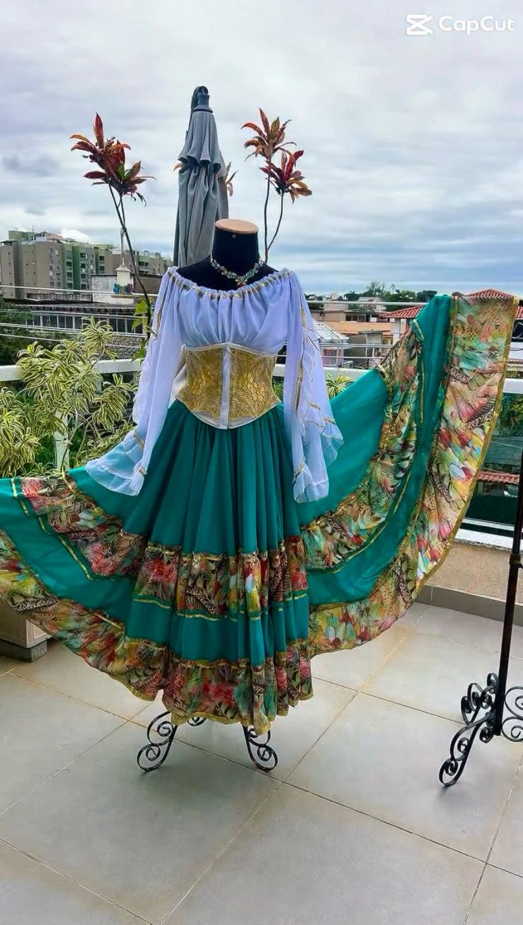 CONJUNTO CIGANA VERDE FLORIDO